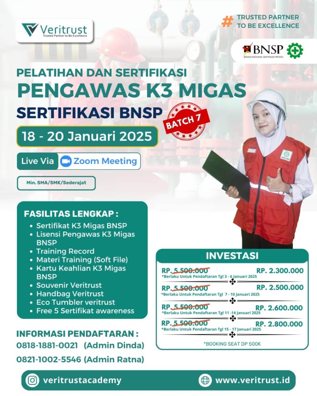 Pelatihan Pengawas K3 Migas