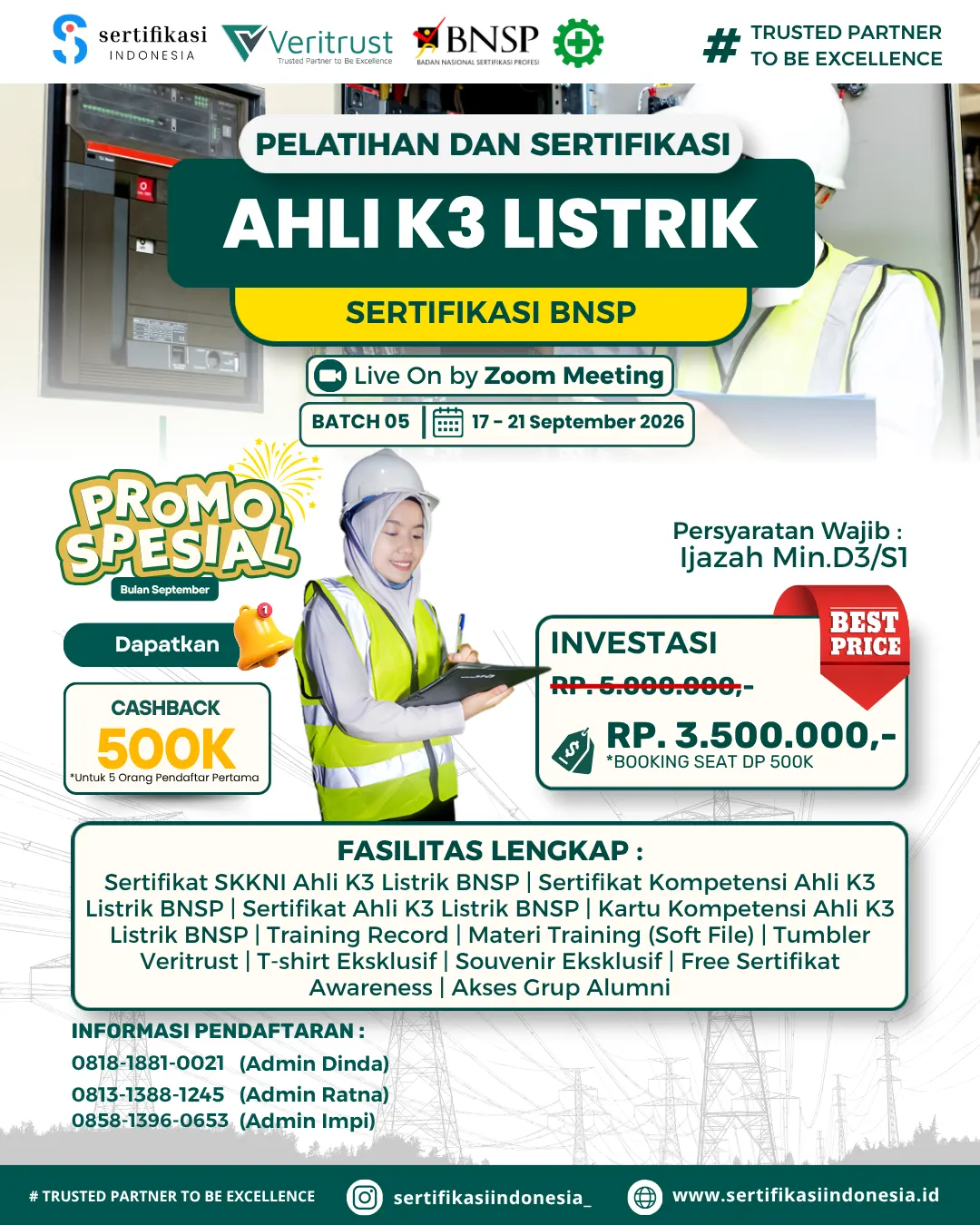 Ahli K3 Listrik _ 23 - 27 Juni 2026